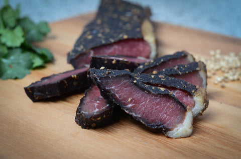 Plain Biltong Fat ON (pick your spices)